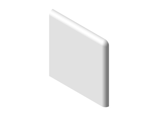 6” x 6” down corner surface bullnose trim tile